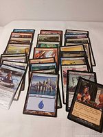 All 26 Magic cards spread on table