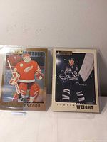 Front view of both Pinnacle Beehive cards in sleeves