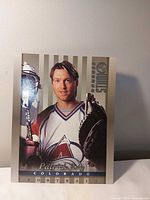 Front view of 1997 Donruss Studio Patrick Roy 8x10 card