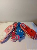 Front view all four pairs showing colours and faces