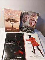 All four novels front covers visible