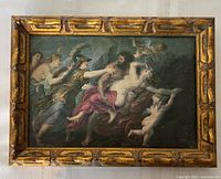 Front view of framed canvas print