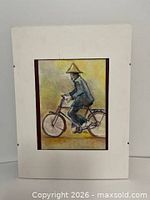 Front view of matted artwork showing full image and mat