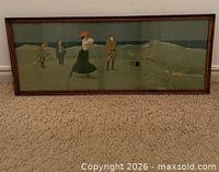 Full view of framed print showing entire image and frame