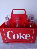 Carrier loaded with bottles front view highlighting logo and quantity