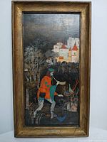 Full framed painting showing entire artwork and frame