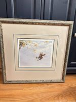 Full view of framed Catherine Simpson print with mat and frame