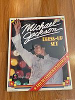 Front of sealed Colorforms Michael Jackson Deluxe Dress-Up Set box