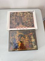 Both sealed puzzle boxes overview