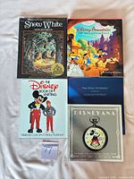 All five Disney books laid out front covers visible