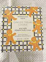 Front of boxed Beekman 1802 Ginger Cream Cookie whipped body cream 8 fl oz