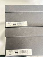 Two Waterford branded boxes with product labels showing Irish Lace Tumbler 9 oz, SKU 149579