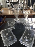 Entire lot showing all seven Sheraton pattern pieces