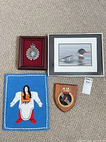 Group shot of all four items laid out on carpet