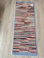 Full view of rug runner showing entire pattern and size