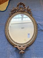 Full view of mirror on protective blanket