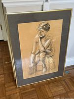 Framed drawing front view