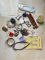Group shot of entire 24-piece jewelry assortment
