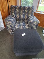 armchair and ottoman front view