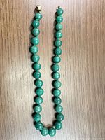 Full view of aventurine quartz necklace