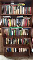 Full bookcase of philosophy and psychology books