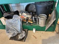 Group shot of all grill accessories on shelf