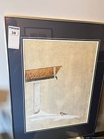 Full framed watercolour with visible signature and matting