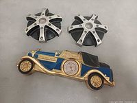 Thermometer and both wheel candle holders group view