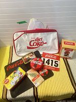 Group shot showing all Coca-Cola items together