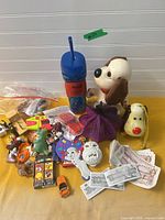 Group shot of entire assortment of toys and accessories