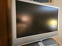 Front view of Sony 40-inch LCD TV showing screen and bezel