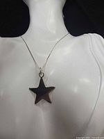 Star pendant necklace displayed on bust
