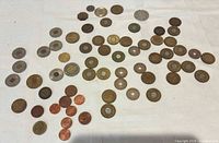 overview of entire lot spread on table