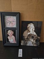 Clock and picture side by side for scale and overview