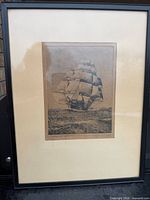 Framed print overall view