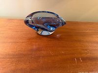 Top view blue-clear sommerso bowl