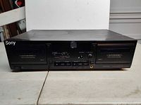 Front view showing full unit and both cassette doors