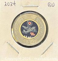 Full view of coin in 2x2 holder, reverse side