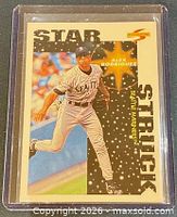 Front of 1996 Score Star Struck Alex Rodriguez #361 card in plastic sleeve