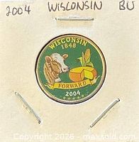 Colourized reverse showing Wisconsin design