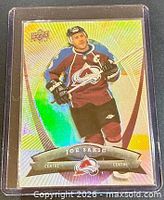Front of 2008-09 Upper Deck McDonald’s Joe Sakic card in sleeve