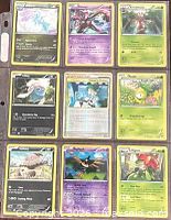 Front view of all 9 cards in sleeve