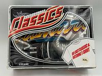 Front view of boxed Collectable Classics set showing die-cast car and XXL T-shirt label