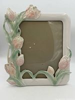 Front view showing tulip relief and photo opening