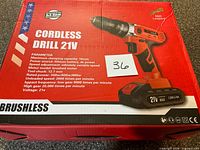 Retail box front showing drill image and specifications