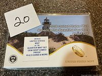 Front view of sealed 2018 US Mint America the Beautiful Quarters proof set