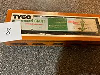 Full view of TYCO Green Giant refrigerator boxcar inside original box