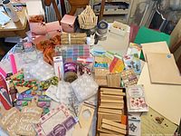 overview of entire assortment spread on table