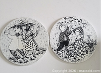 Both plates side by side front view