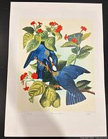 Full sheet view of unframed lithograph